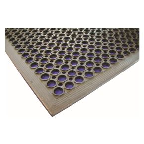 Matting, Black Rubber, Anti Fatigue, 0.9m x 1.5m