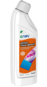 Enov W015 eChlor, Thick Bleach Cleaner, Disinfectant & Deodoriser, Swan Neck, 750ml