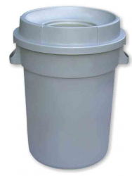 Bin, Heavy Duty, Grey, Open Lid, 80L