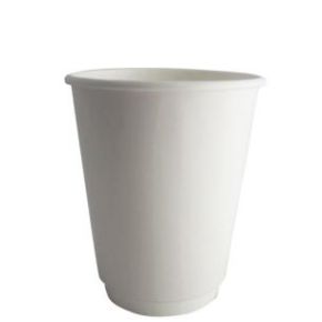 Hot Cup, 8oz, Double Wall, White