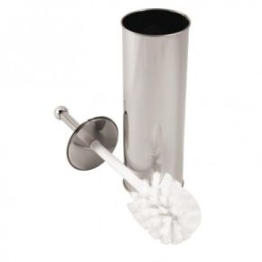 Toilet Brush and Bowl Set, Stainless Steel