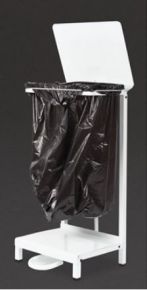 Sack Holder, Free Standing, White