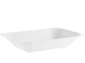 Chip Tray, Compostable, Bagasse, Medium