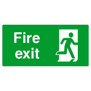 Sign, Fire Exit (400 x 200mm)