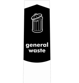 Bin Label, For Slim Jim, General Waste