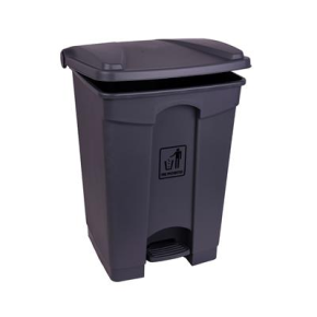 Bin, Pedal, Grey, 87L