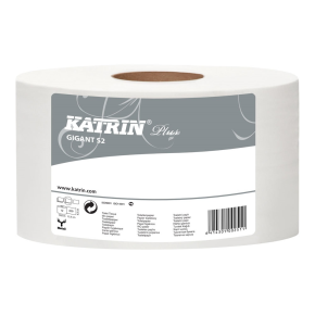 Katrin 62080 Plus Gigant Mini Jumbo Toilet,Roll 150m White 2ply