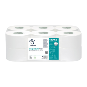 Papernet Dissolve Tech Mini Jumbo 1 Ply,6cm Core 300 M White