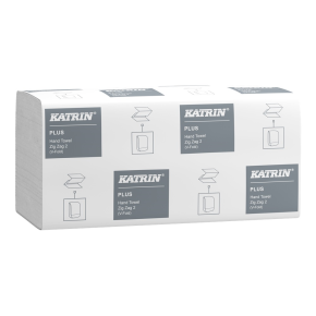 Katrin 35311 Plus V-fold Paper Towels Zig,Zag 200 Sheets 2-Ply Handy Pack