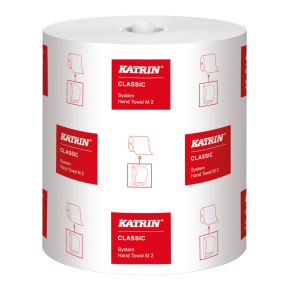 Katrin 460102 Classic System Hand Towel M2,2 Ply White Roll