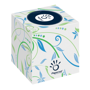 Papernet Cube Facial Tissue 3ply 60 Sheets,White