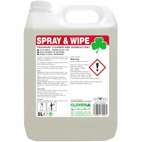 Clover 211 Spray & Wipe Fragranced Cleaner,& Disinfectant