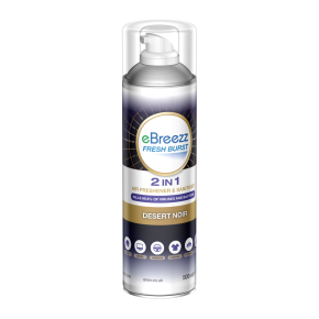 Enov eBreezz, 2 in 1 Air Freshener & Sanitiser, Desert Noir, 500ml