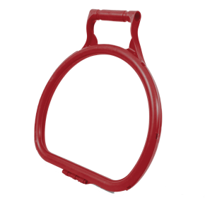 JanSan Ergonomic D Shape Litter Picking,Bag Hoop Red