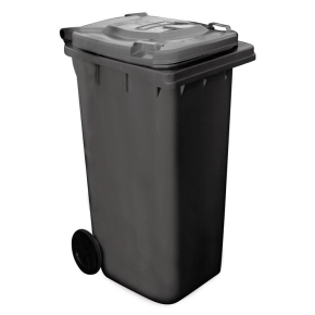JanSan Wheelie Bin 120 Litres Black