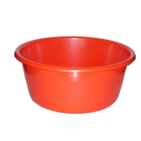 JanSan Washing Up Bowl 14" Round,Red