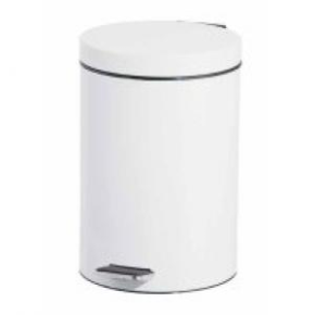 JanSan Steel Pedal Bin 3 litre White