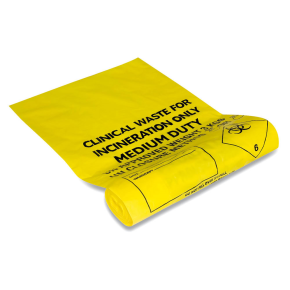 JanSan Clinical Waste Sacks Yellow (200 Sacks)