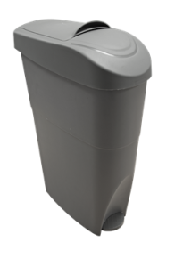 Bin, Sanitary, Pedal, Grey, 19L