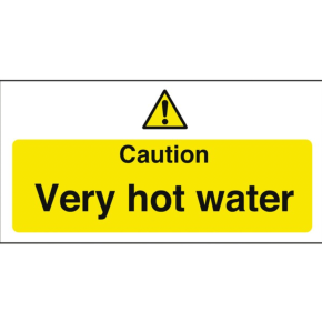 Sign, Caution Hot Water