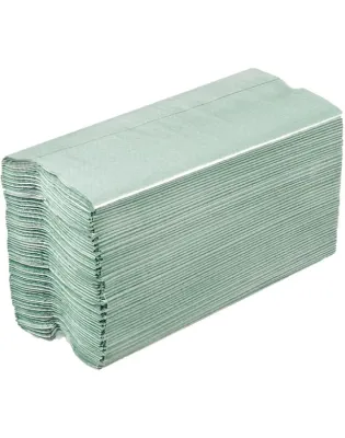 JanSan C Fold Paper Hand Towels 1Ply Green