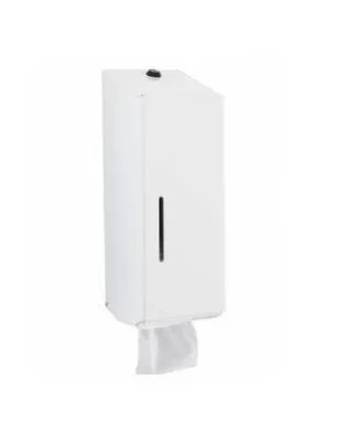 JanSan Metal Bulk Pack Toilet Tissue Dispe Dispenser White