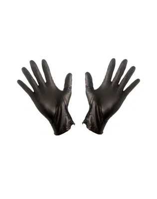 JanSan Premium Thick Nitrile Powder Free Gloves Small Black