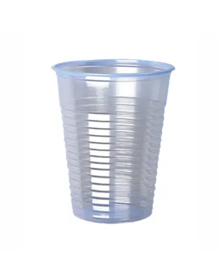 JanSan Water Cooler Plastic Cup Tall Translucent 200ml