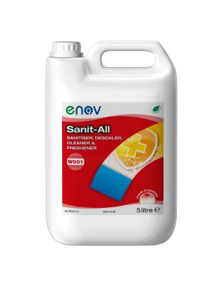 Enov W001 Sanit-All Washroom Sanitiser, DeScaler, Cleaner & Freshener