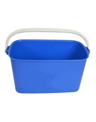 JanSan Oblong Bucket 9 Litre Blue