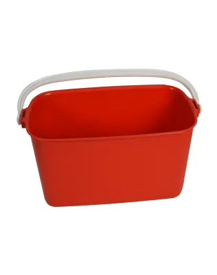 JanSan Oblong Bucket 9 Litre Red