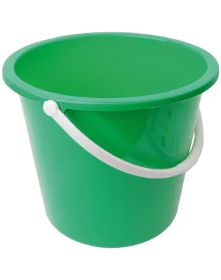 JanSan Round Plastic Bucket 10 Litre Green