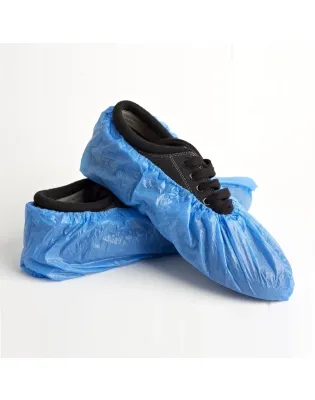 JanSan Disposable Overshoes Blue 14"