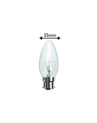 JanSan Candle Lamps 40W BC Clear 35mm