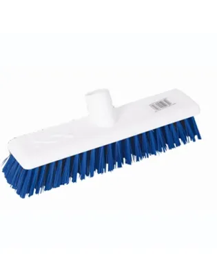 Hygiene Broom Head 12" Stiff Blue