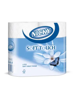 Nicky Soft Touch 2Ply Toilet Tissue White