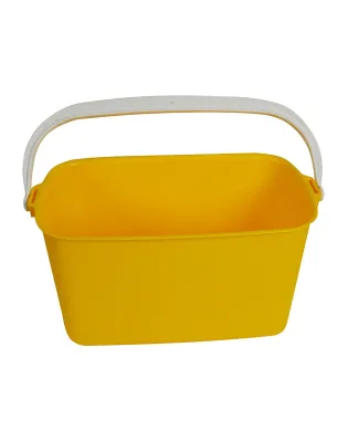 JanSan Oblong Bucket 9 Litre Yellow