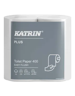 Katrin 82506 Plus Toilet Paper Roll EasyFlush  2-ply 400 sheets