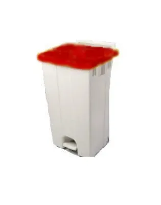JanSan Polar Mobile Waste Bin 90 litre Red