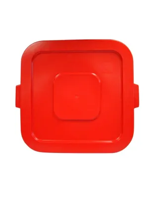 Continental Huskee 120 Litre Square Lid Red