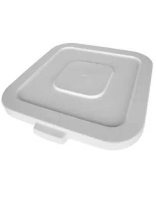 Continental Huskee 120 Litre Square Lid White