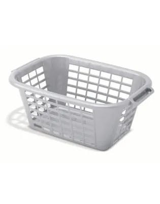 Laundry Basket Retangular Metallic 40 Litre