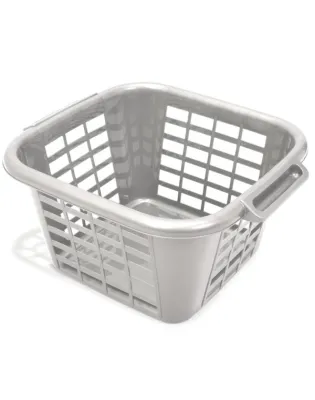 Laundry Basket Square Metallic 24 Litre