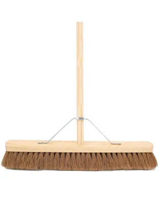 JanSan Wooden Broom Head Soft Coco Complete 24"
