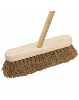 Wooden Broom Head Soft Coco Complete 12"