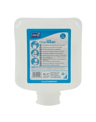 Deb Clear Foam Wash Hand Cleanser 1 Litre