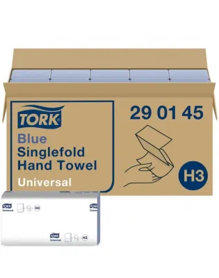 Tork Singlefold 290145 Universal Hand Towel 1Ply Blue