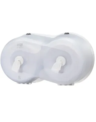 SmartOne Twin-Mini Toilet Roll Dispenser White