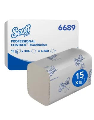 Scott 6689 Control Interfold Paper Hand Towels 1 Ply White