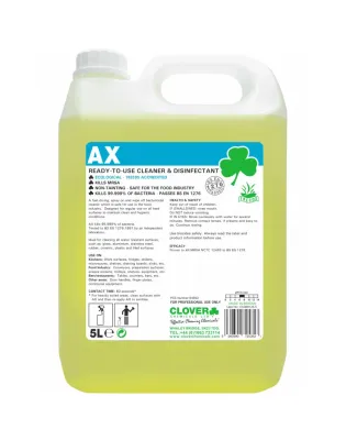 Clover AX Bactericidal Cleaner Disinfectant 5L